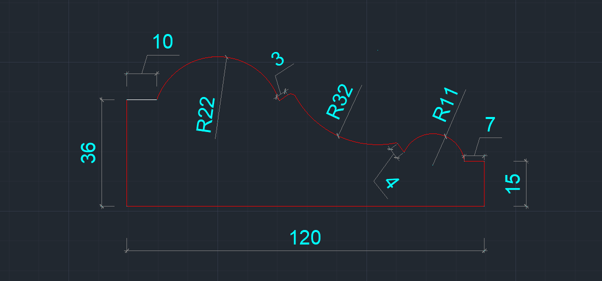 圆柱仿DXF